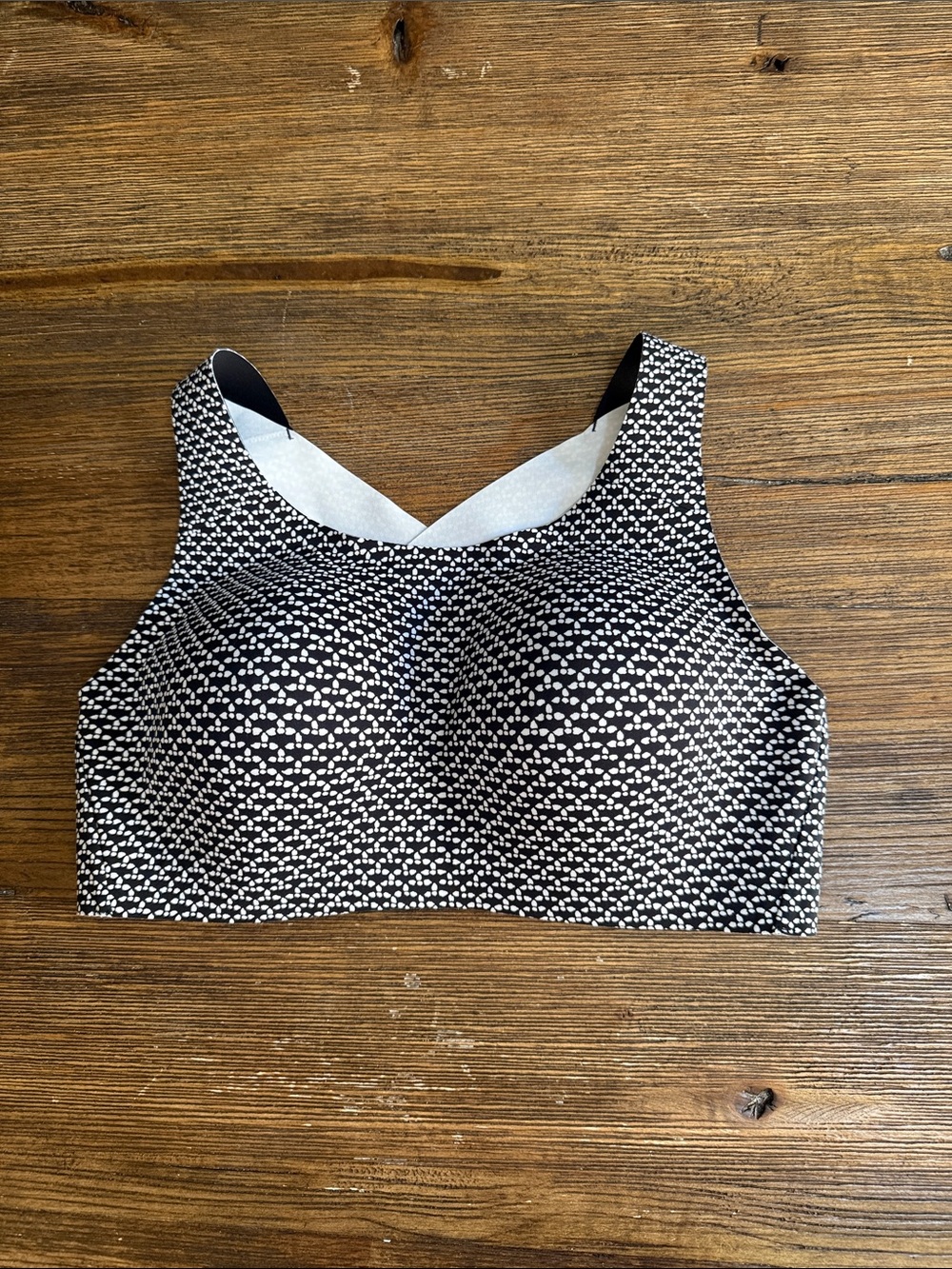 lululemon athletica Black and White Sports Bra, size 36D